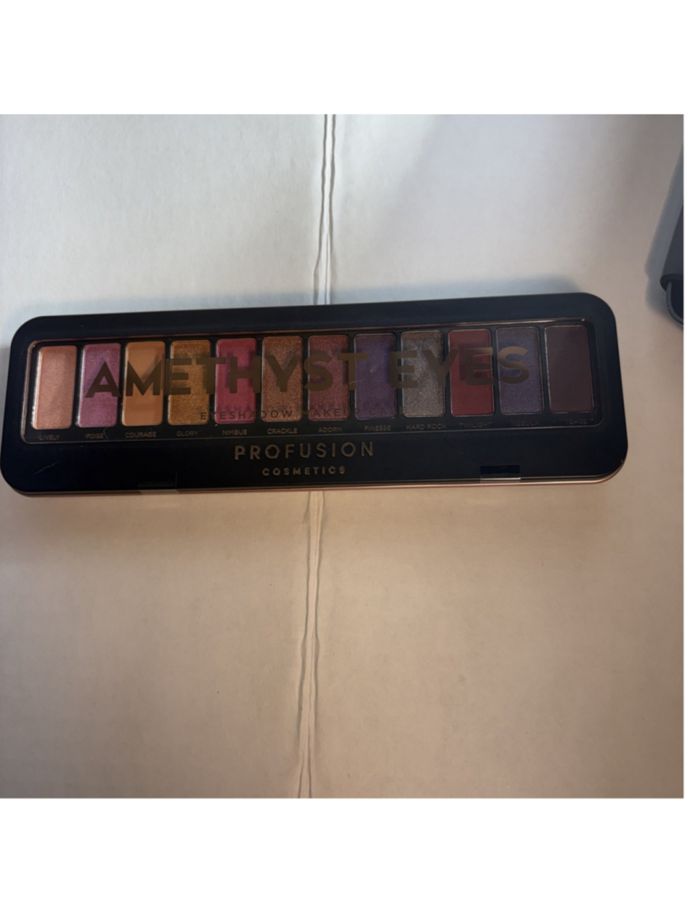 Profusion Cosmetics Amethyst Eyes 12 Shades EyeShadow Palette Purple 1166